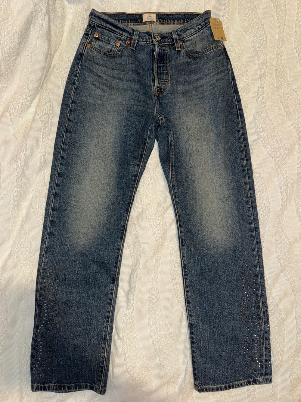 Levi 501 Solargenic Curved Womens Jean size 29